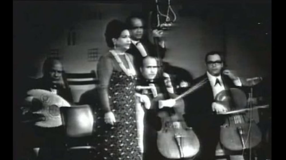 Umm Kulthum's first performance in Abu Dhabi in the 1970s