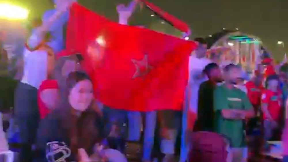 Morocco fans go wild in Abu Dhabi as national team knock Spain out of World Cup