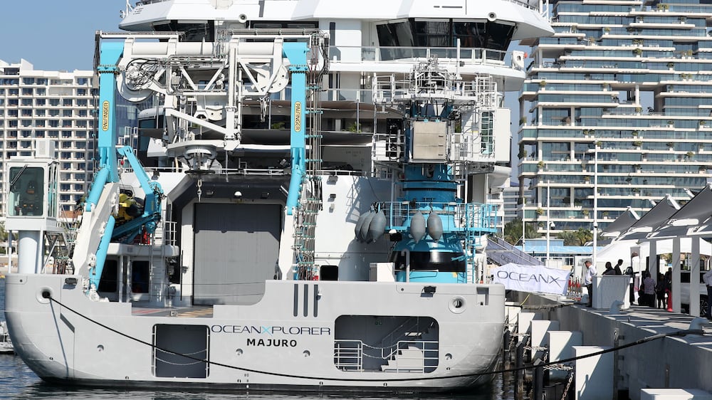 State-of-the-art exploration vessel anchors in Dubai