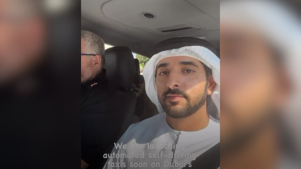 Sheikh Hamdan shows sneak peek of self-driving taxis in Dubai