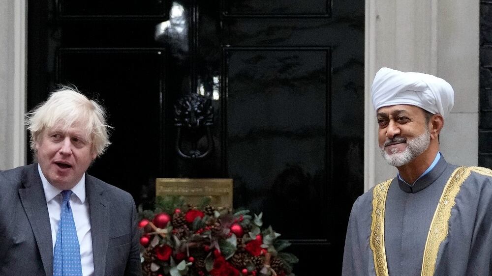 UK Prime Minister welcomes the Sultan of Oman to Downing Street
