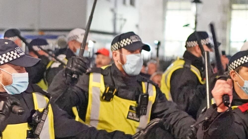 UK police clash with protesters opposed to Covid-19 restrictions