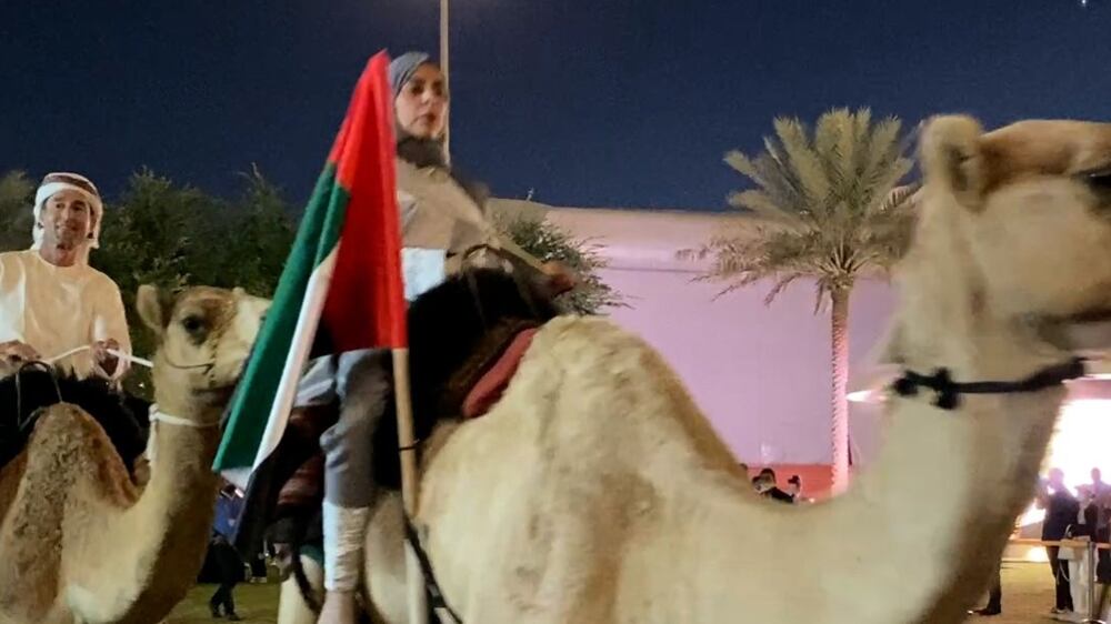 Camel trekkers arrive at Expo 2020 after two-week journey