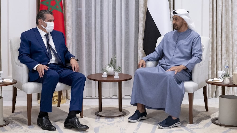 Sheikh Mohamed bin Zayed meets Moroccan prime minister in Abu Dhabi