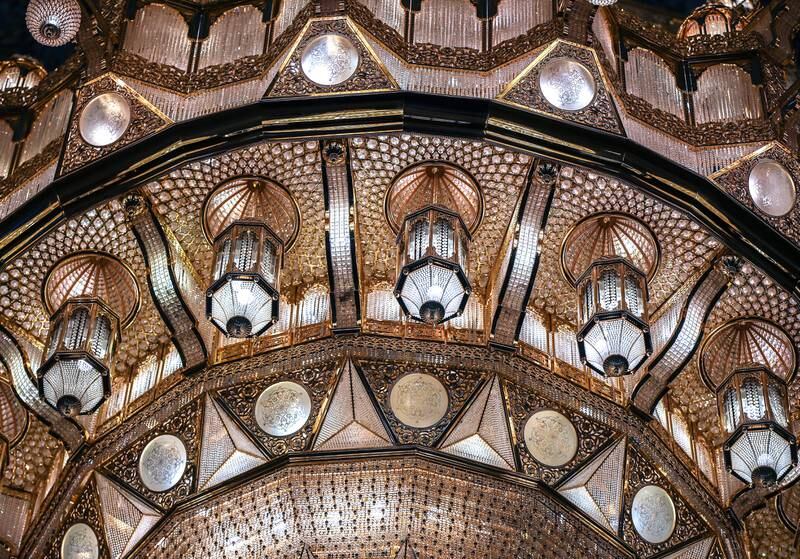 The chandelier was manufactured by the Italian company Faustig.
