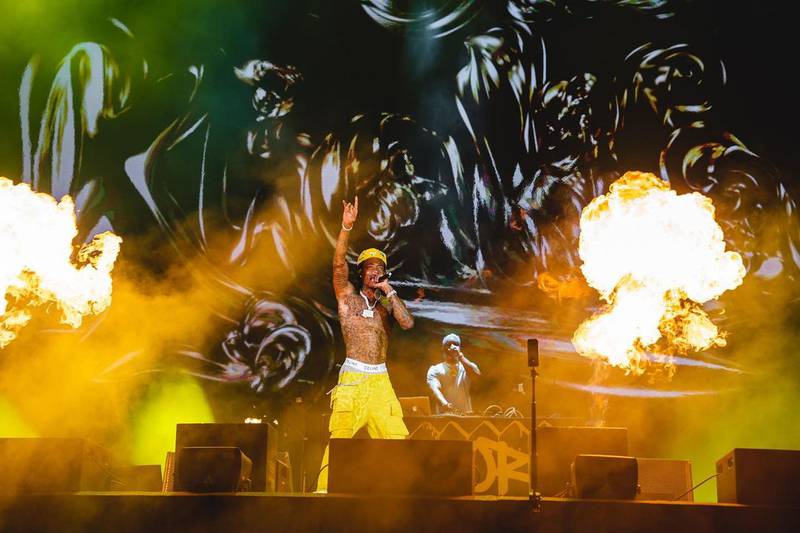 Wiz Khalifa performing at the 2022 F1 Saudi Arabia Grand Prix in Jeddah. Photo: Instagram / wizkhalifa