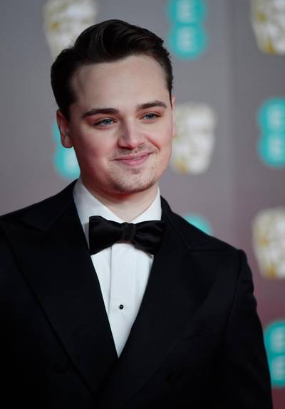 Dean-Charles Chapman arrives at the 2020 EE British Academy Film Awards at London's Royal Albert Hall on Sunday, February 2. Reuters