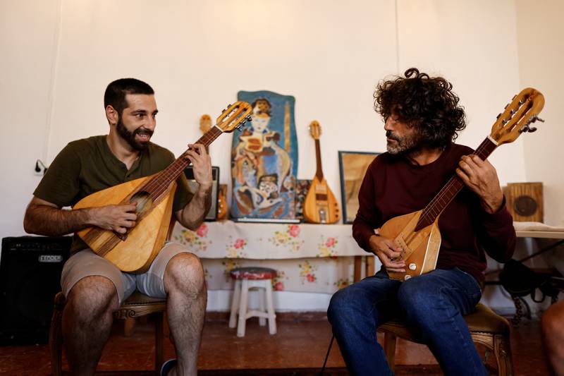 'It is something new that shows a promising future for music,' Safadi said. Omari, who is originally from the city of Jenin in the West Bank, built the instrument in 2017 and had it patented only last month. He says it will soon be available on the market.