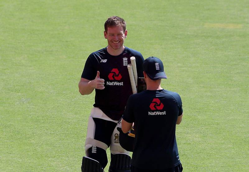 England captain Eoin Morgan gives the thumbs up. Getty