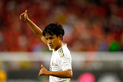 Takefusa Kubo - midfielder, 18, dubbed the "Japanese Messi", joined Real Madrid Castilla in June on a five-year deal. AFP