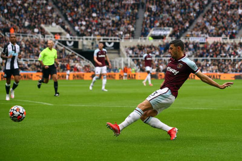 Left-back: Aaron Cresswell (West Ham) – Inspired West Ham’s four-goal comeback at St James’ Park, turning the tide of the game by overlapping to score the equaliser.