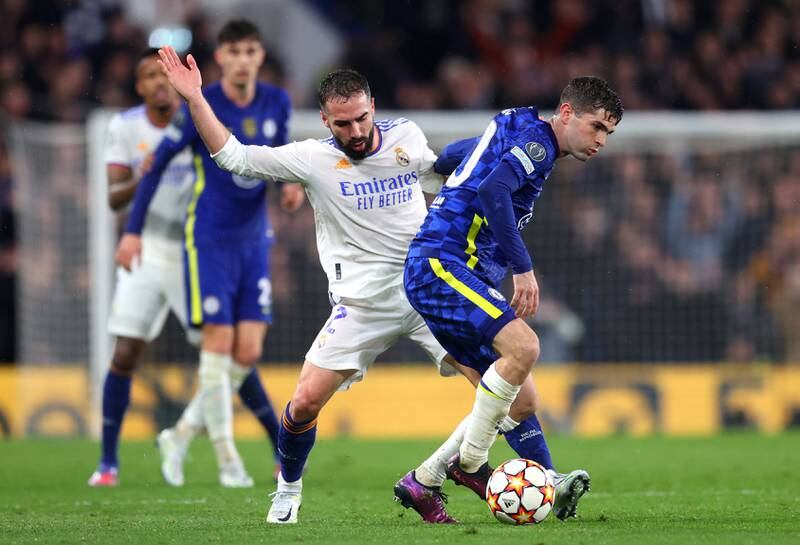 Dani Carvajal - 8: On his toes in opening minute to clear dangerous Mount cross and impressive performance throughout from experienced full-back. Getty