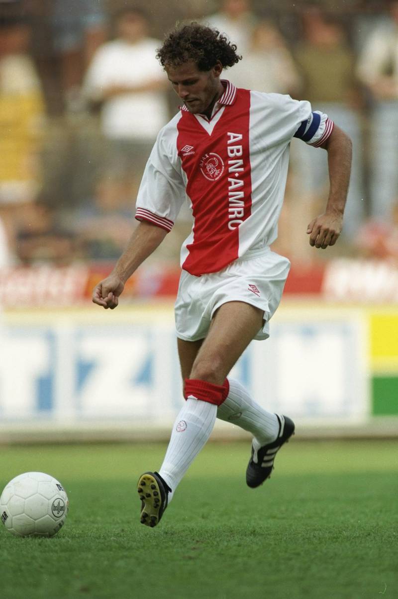 29 Jul 1995:  Danny Blind of Ajax in action during a match against Borussia Monchengladbach at the Bokelberg Stadium in Monchengladbach, Germany. \ Mandatory Credit: Clive  Brunskill/Allsport/Getty Images