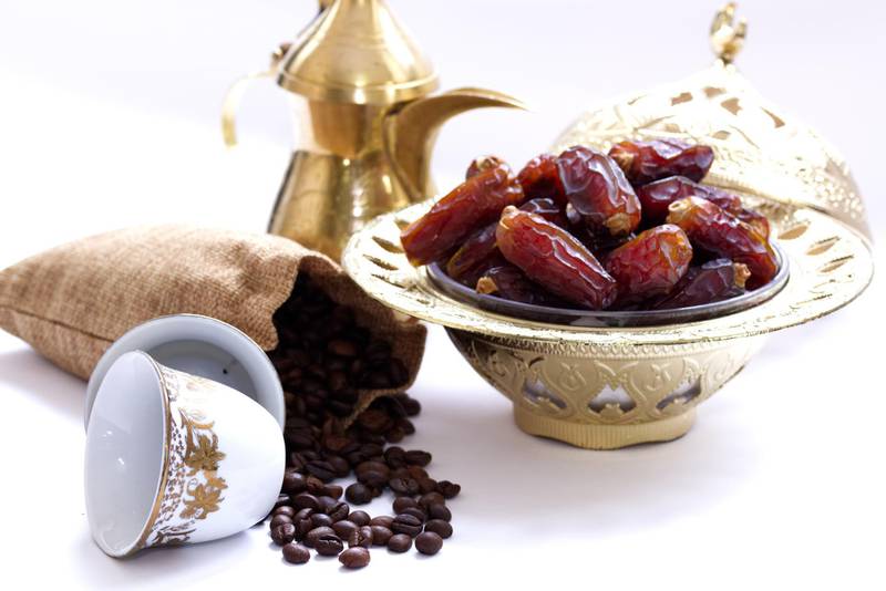 Dates are good to break your fast with, but dehydrating caffeine should be avoided. Courtesy Sheraton Abu Dhabi 