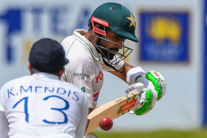 Pakistan’s Babar Azam held the innings together on Sunday. AFP