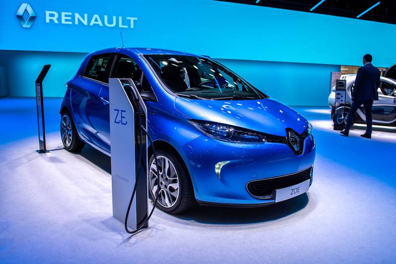 GENEVA, SWITZERLAND - MARCH 06: Renault ZOE is displayed during the second press day at the 89th Geneva International Motor Show on March 6, 2019 in Geneva, Switzerland. (Photo by Robert Hradil/Getty Images)