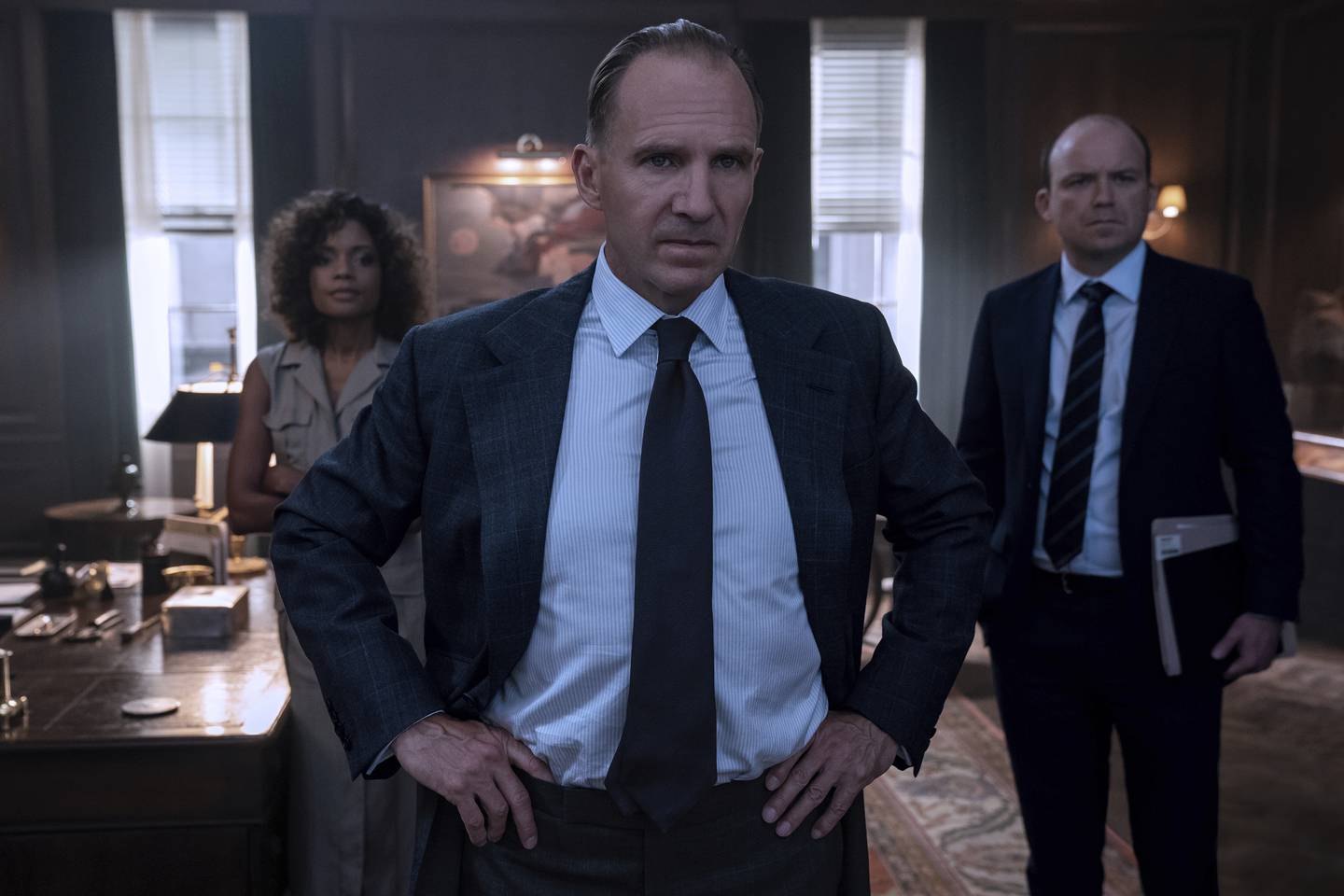 Ralph Fiennes, who is turning 60 this year, as M in 'No Time To Die.' Photo: Metro Goldwyn Mayer Pictures