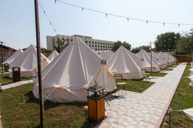 Longbeach Campground in Ras Al Khaimah will be open seven days a week from Sunday, March 8. Courtesy BM Hotels