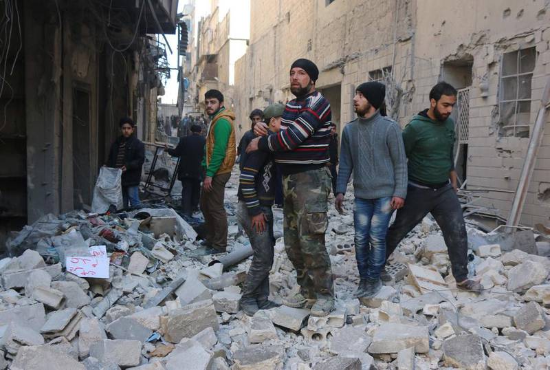 Aleppo is shaping up as a key battleground between the groups aiming to control Syria. (Thaer Mohammed / AFP)