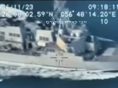 US Navy posts photo of Iranian drone filming aircraft carrier in the Arabian Gulf