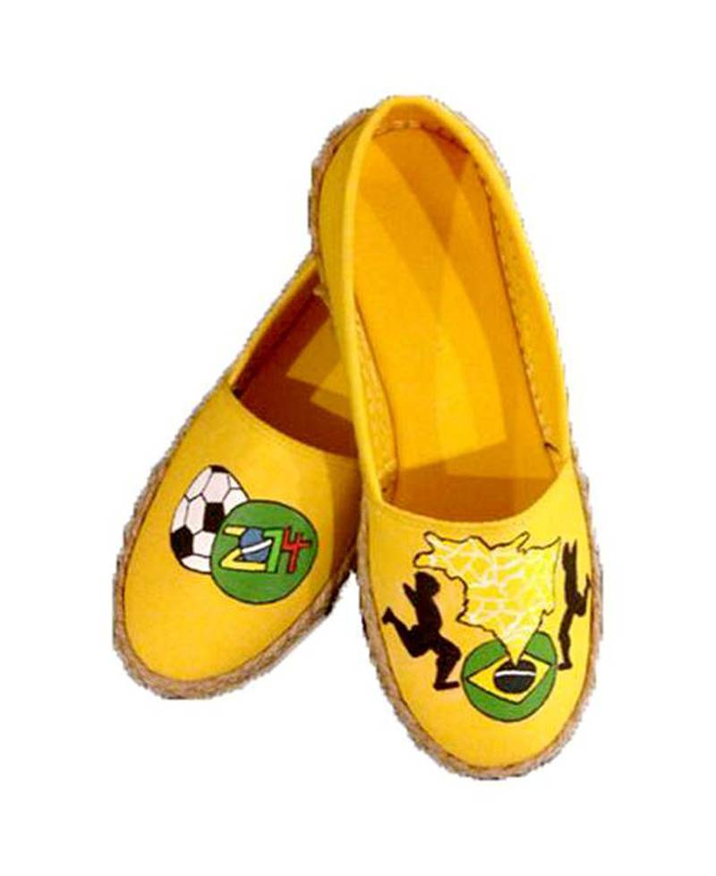 The UAE-based e-tailer Virgule has launched some limited-edition espadrilles to cater for World Cup fans. Available in bold Brazilian green and canary yellow and adorned with international flags, the shoes are unmissable.

Courtesy Virgule