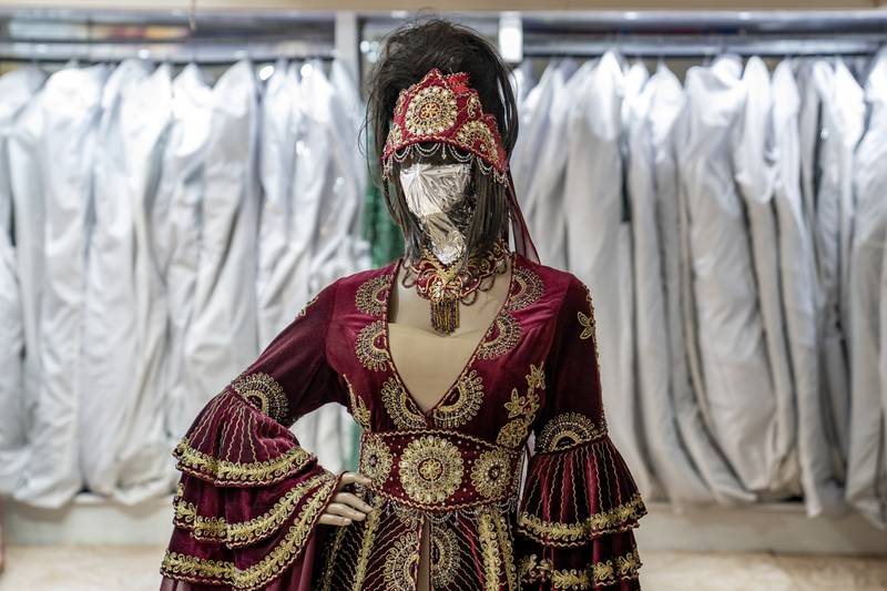 “When I see [a hooded mannequin], I feel they are also captured and trapped, and I get a sense of fear,” said a woman who only gave her first name, Rahima

