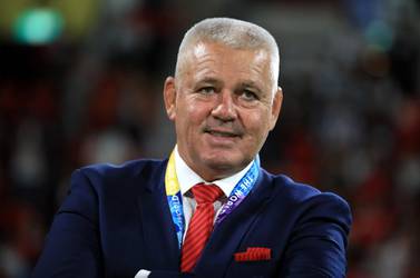 Wales's Warren Gatland during the Rugby World Cup match against Uruguay at the Kumamoto Stadium. Press Association