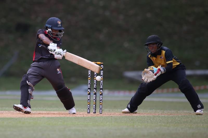 Theertha Satish made 52 not out as UAE reached 134 for one from their 20 overs against Malaysia at the ACC Women's T20 Championship in Kuala Lumpur. Photo: Malaysia Cricket Association