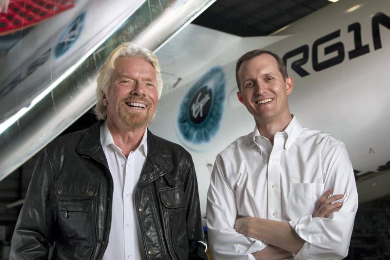 Sir Richard Branson and George Whitesides