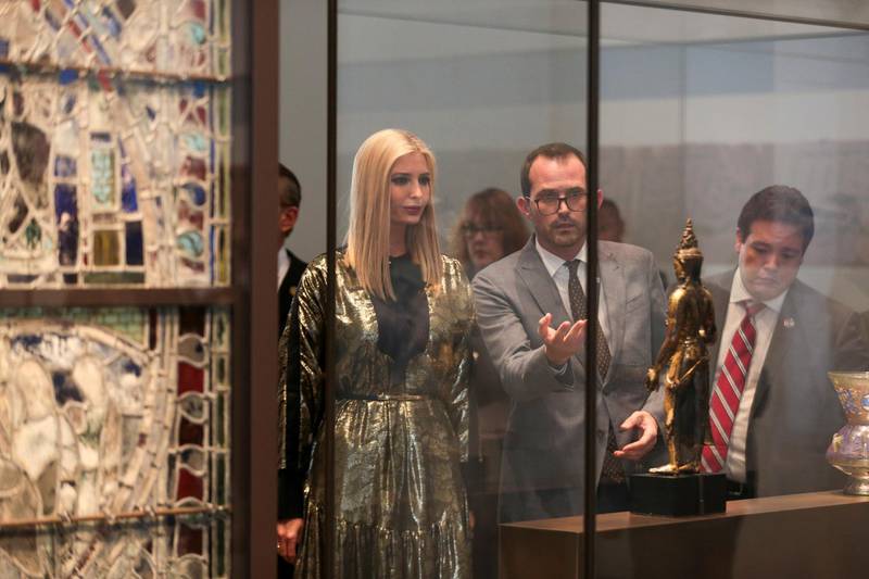 Ivanka Trump visits Louvre Abu Dhabi Museum in Abu Dhabi. Reuters