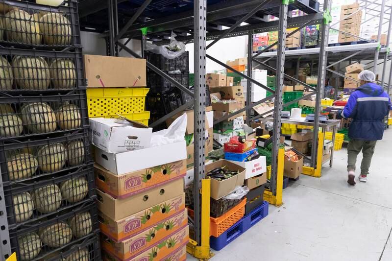 The cold storage room of Right Farm. The Dubai-based start-up is among portfolio companies of of Abu Dhabi venture platform Further. Antonie Robertson / The National