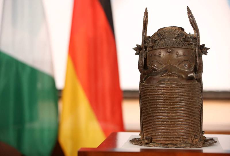 The German government is co-operating with Nigeria on the return of invaluable 'Benin Bronzes'. AFP