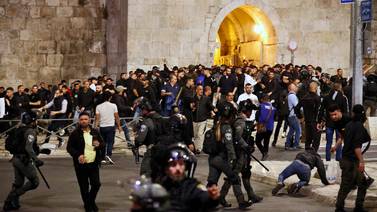 An image that illustrates this article Violent protests in Jerusalem following young Palestinian's funeral