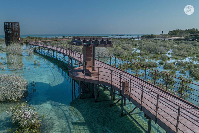 Spanning approximately two kilometres, Mamsha Al Mugheirah offers beautiful views of the sea.