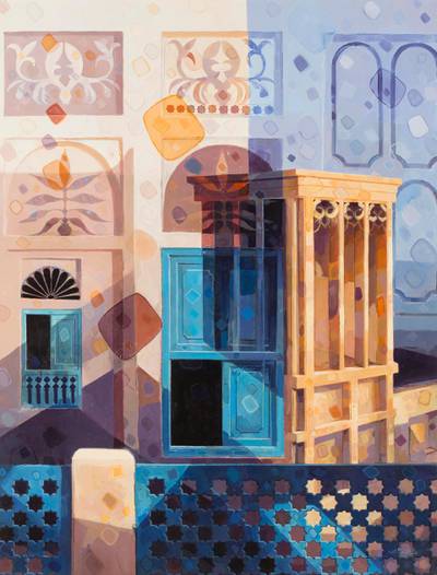Retrospective Abdulqader Al Rais: Dubai Culture Institut du Monde Arabe From the Impressionism series 9, 1992, Oil on canvas