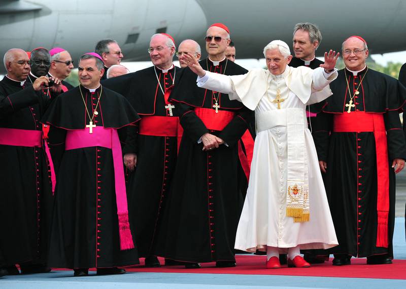 Pope Benedict arrives in Havana, Cuba, March 27, 2012. AFP