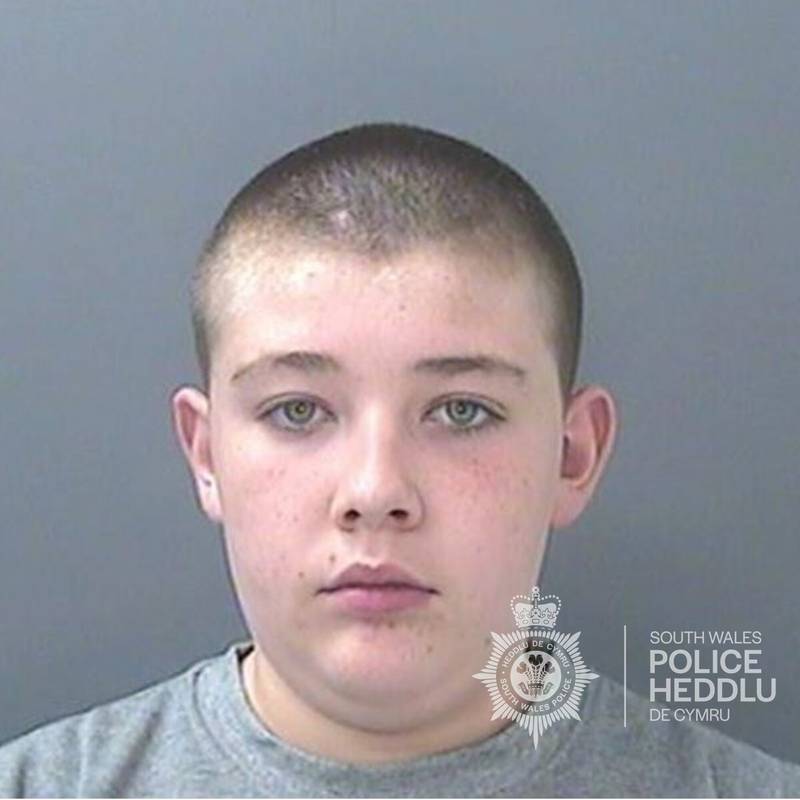 Craig Mulligan, 14, was found guilty of the murder of five-year-old Logan Mwangi, along with Logan's mother and stepfather. Photo: South Wales Police