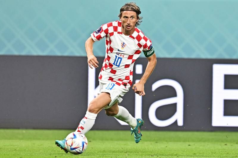 Luka Modric in action for Croatia. EPA