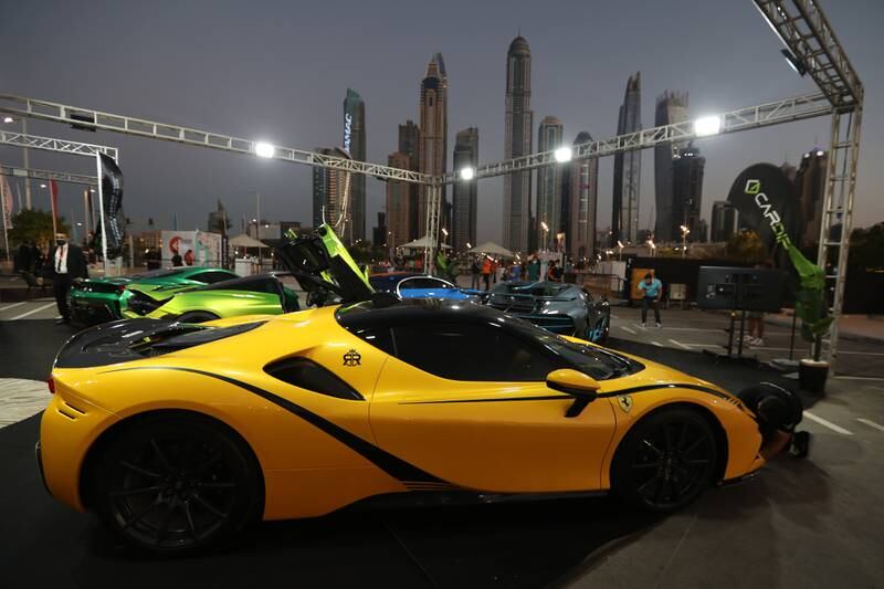 Classic and customised vehicles are a key feature of 2021's No Filter DXB. EPA