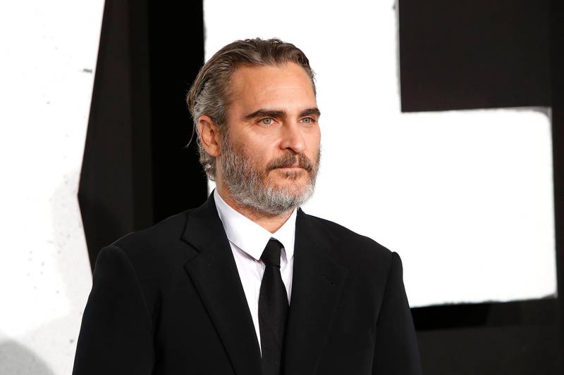 epa07878700 Actor/cast member Joaquin Phoenix arrives for the premiere of Joker at the TCL Chinese Theatre IMAX in Hollywood, Los Angeles, USA, 28 September 2019.  EPA-EFE/NINA PROMMER