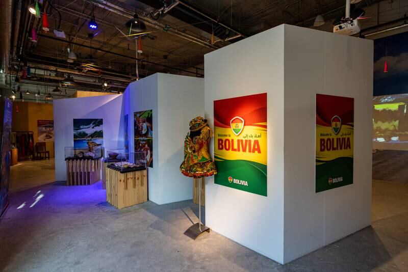 Interior of the Bolivia Pavilion. Christopher Pike / Expo 2020 Dubai