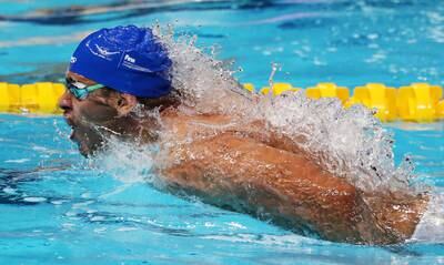 Yousuf Al Matrooshi - the Emirati swimmer will look to make his mark at the Worlds in Fukuoka, Japan. EPA