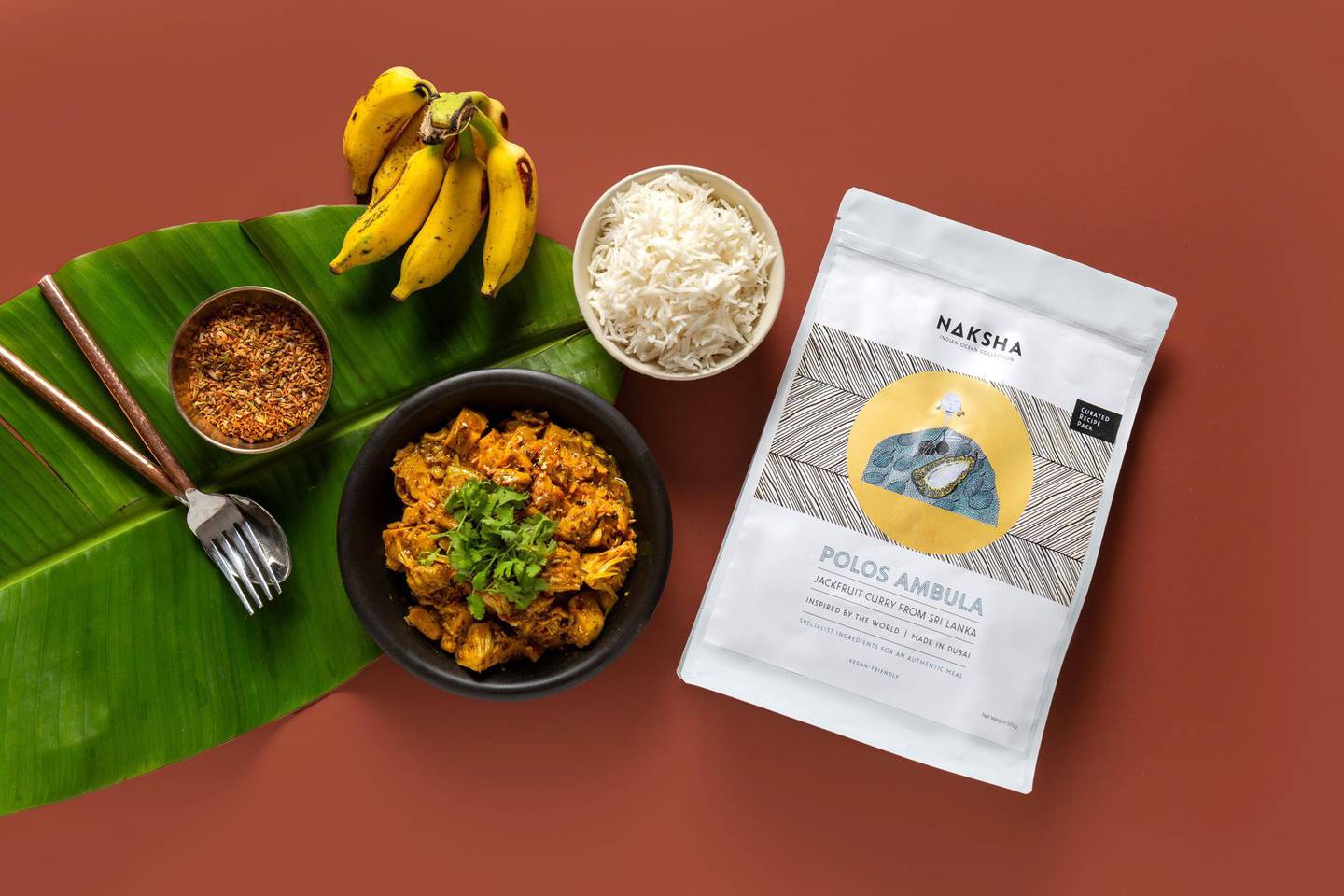 Cook Sri Lankan dish Polos ambula at home with a food kit from Naksha Collections