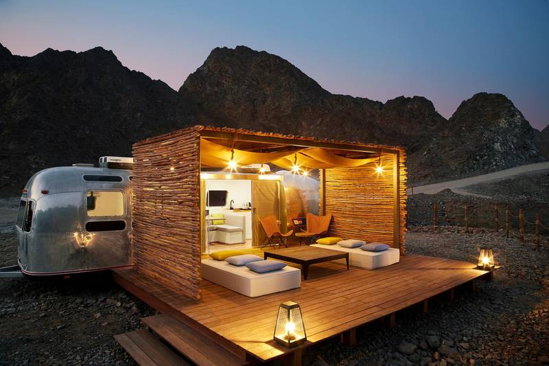 Hatta Sedr Trailers offer a mountain escape in an Airstream trailer. Dubai Tourism