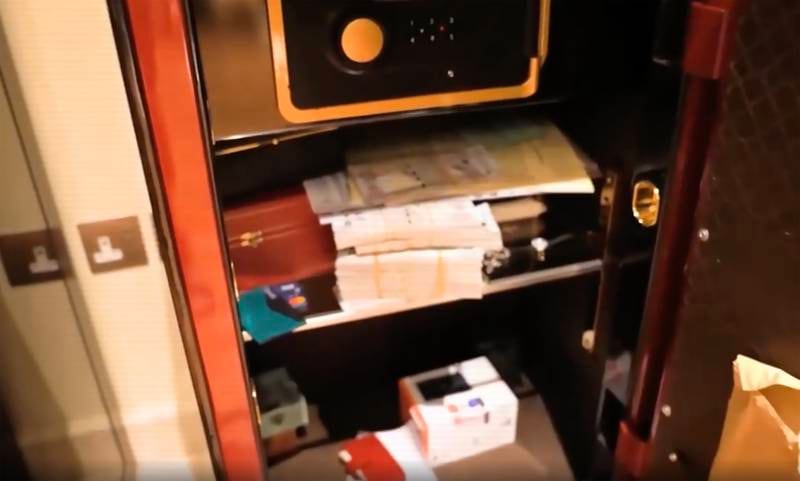 A safe at Mr Imperiale's home. He was wanted by Italian authorities and Interpol.