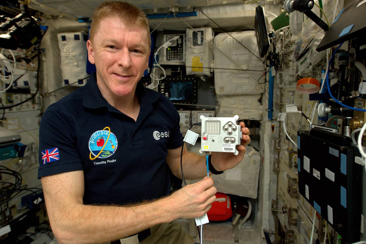 Tim Peake auf der Internationalen Raumstation.  PA