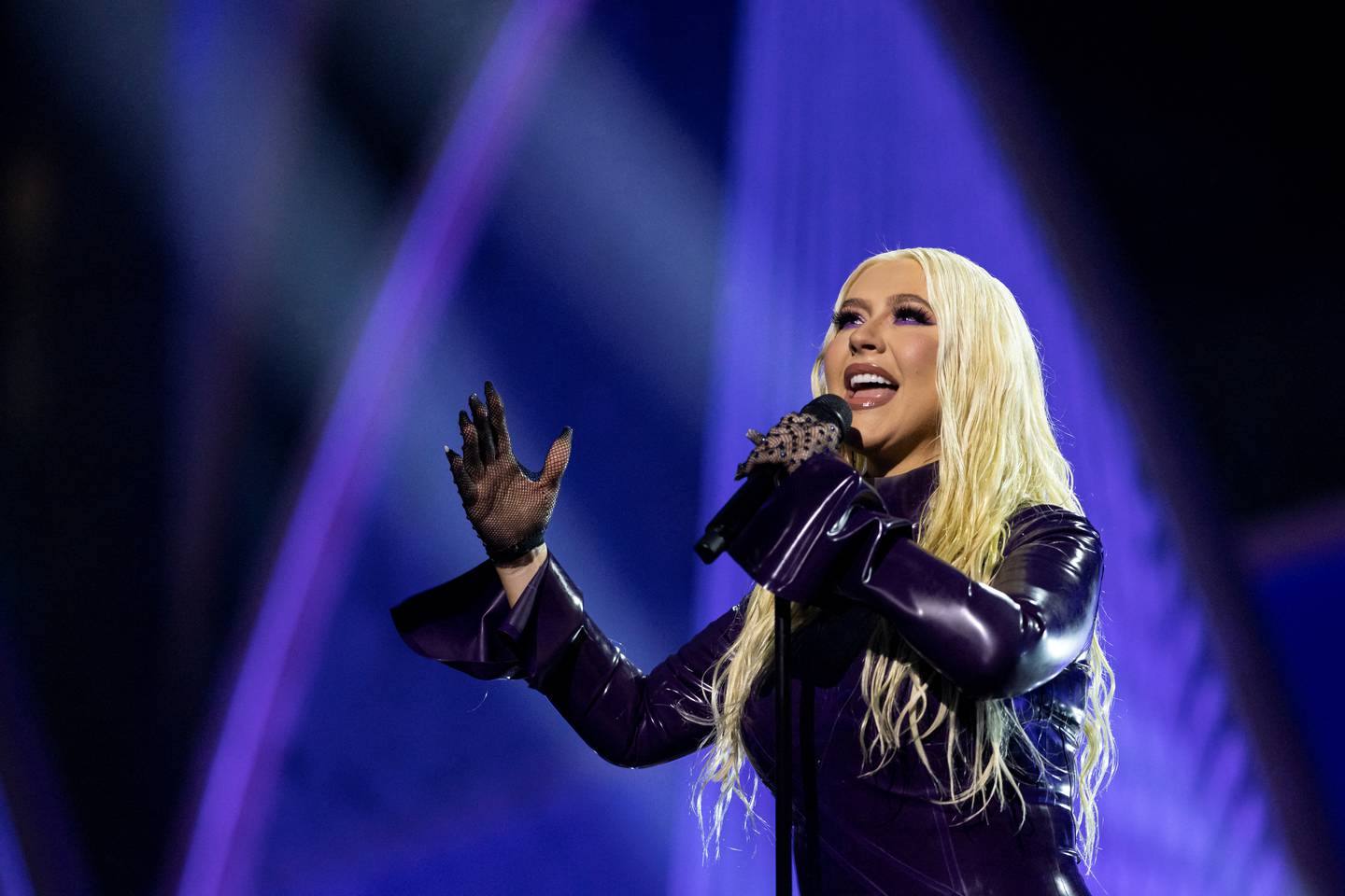 Christina Aguilera performs during the Expo 2020 Dubai closing ceremony on March 31, 2022. Reuters 