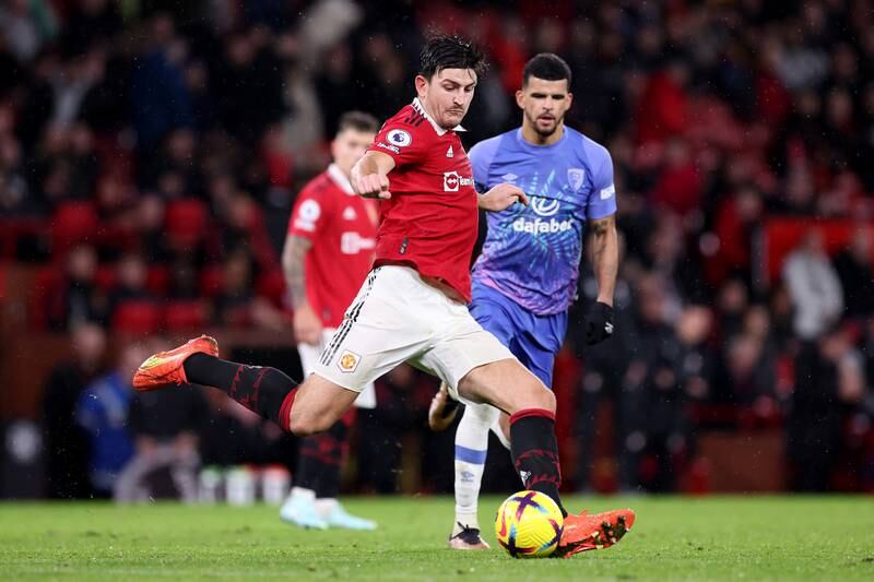 Harry Maguire 7 - Made his second league start since August's Brentford debacle. He covered well, especially when Bournemouth attacked around the hour, and he had the measure of Solanke. Getty Images
