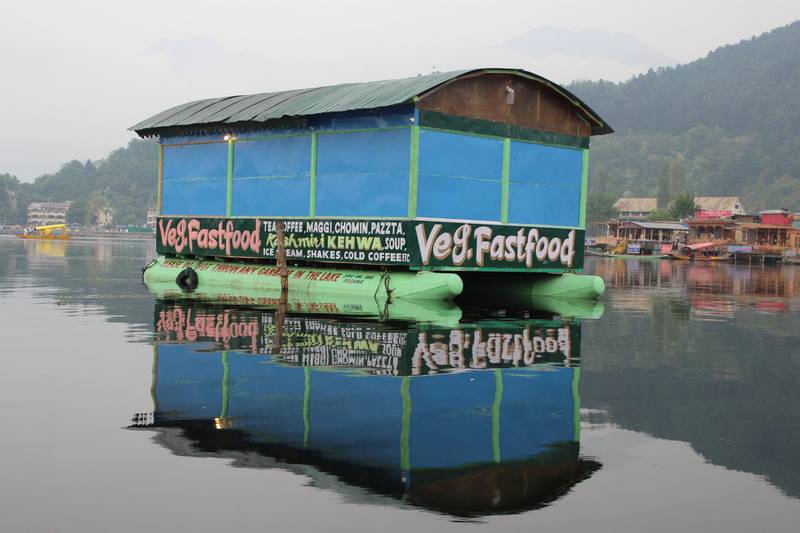 Fast food on floats on Dal Lake.  Priti Salian for The National