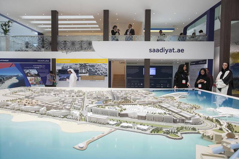 The Saadiyat Island masterplan. Mona Al Marzooqi / The National